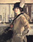 Francis Campbell Boileau Cadell The Black Hat china oil painting reproduction